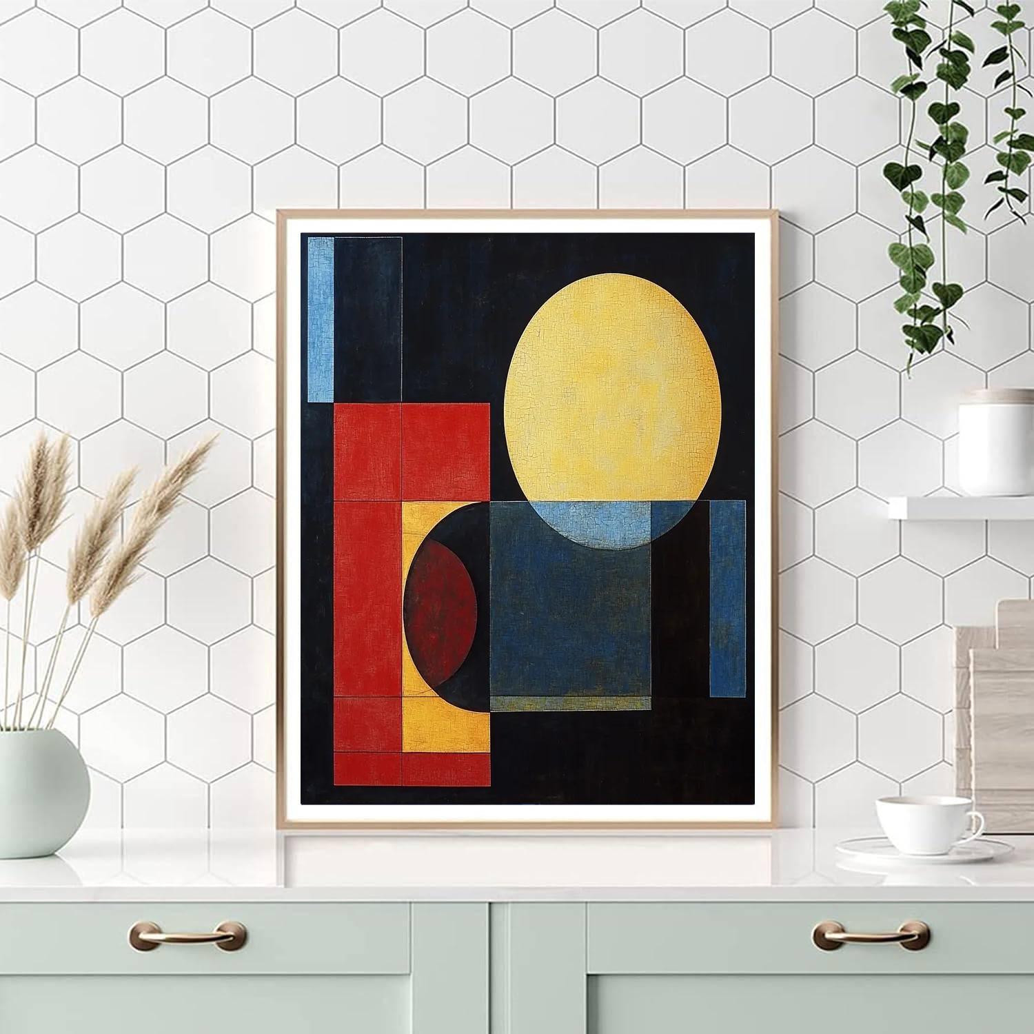 Kazimir Malevich Inspired Vibrant Geometry  Paint By Numbers