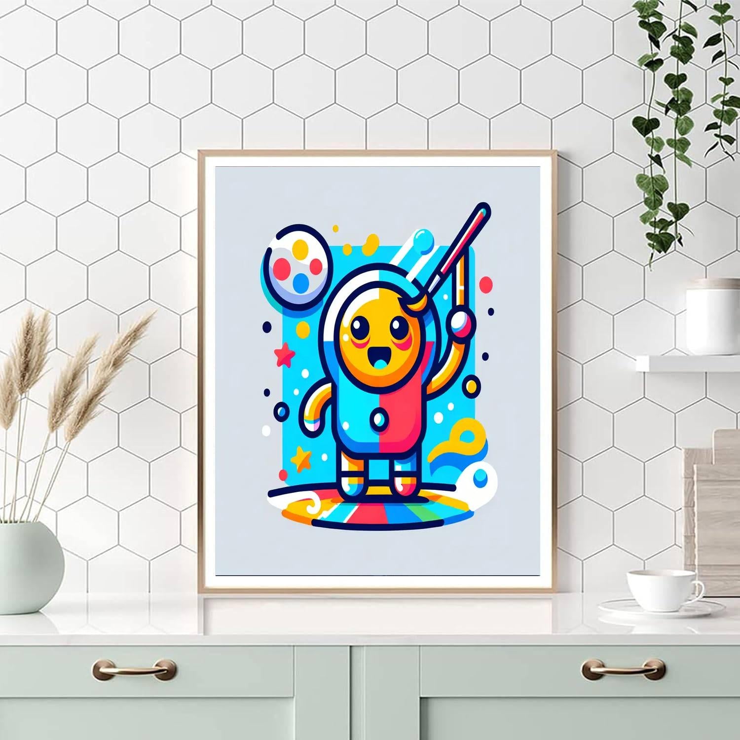 Dancing Robot Buddy Painting Number Kit