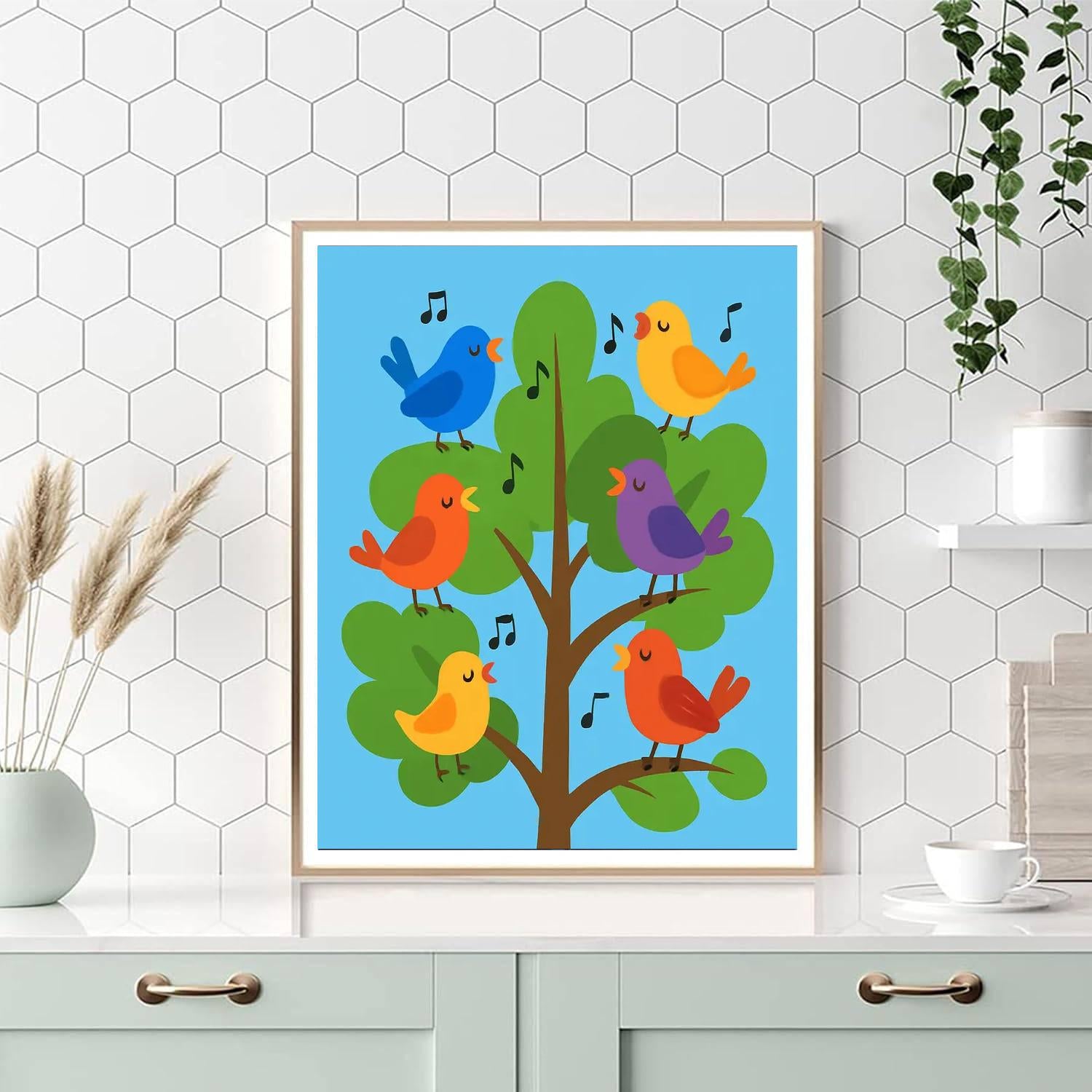 Melodious Bird Symphony DIY Paint By Numbers