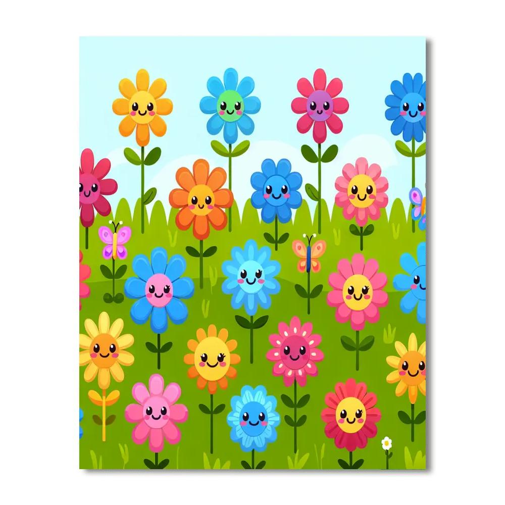 Whimsical Wildflower Wander Paint By Numbers