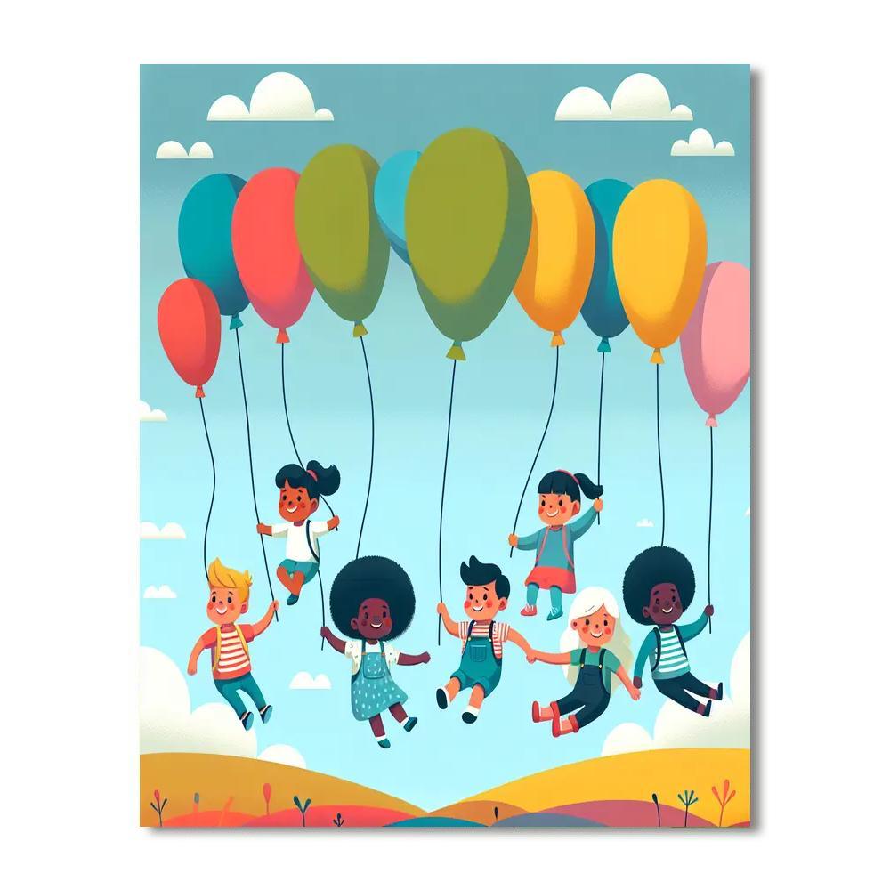 Balloon Adventure Paint By Number