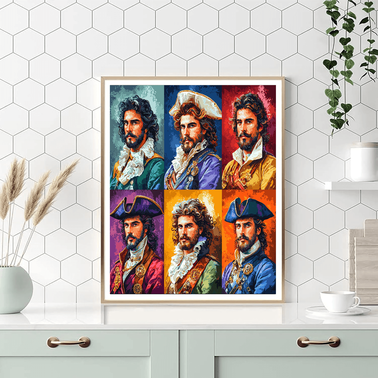 Gustave Courbet Inspired Historical Portraits Of Heroes  Paint By Numbers Kits