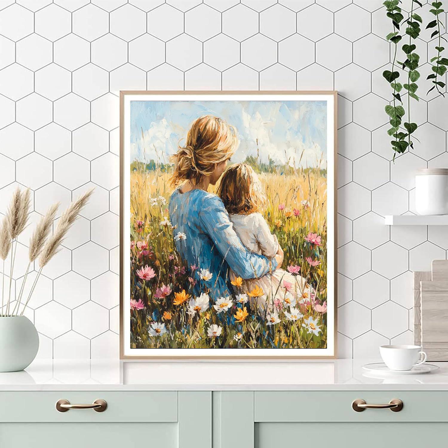 Timeless Love Blooms Number Painting