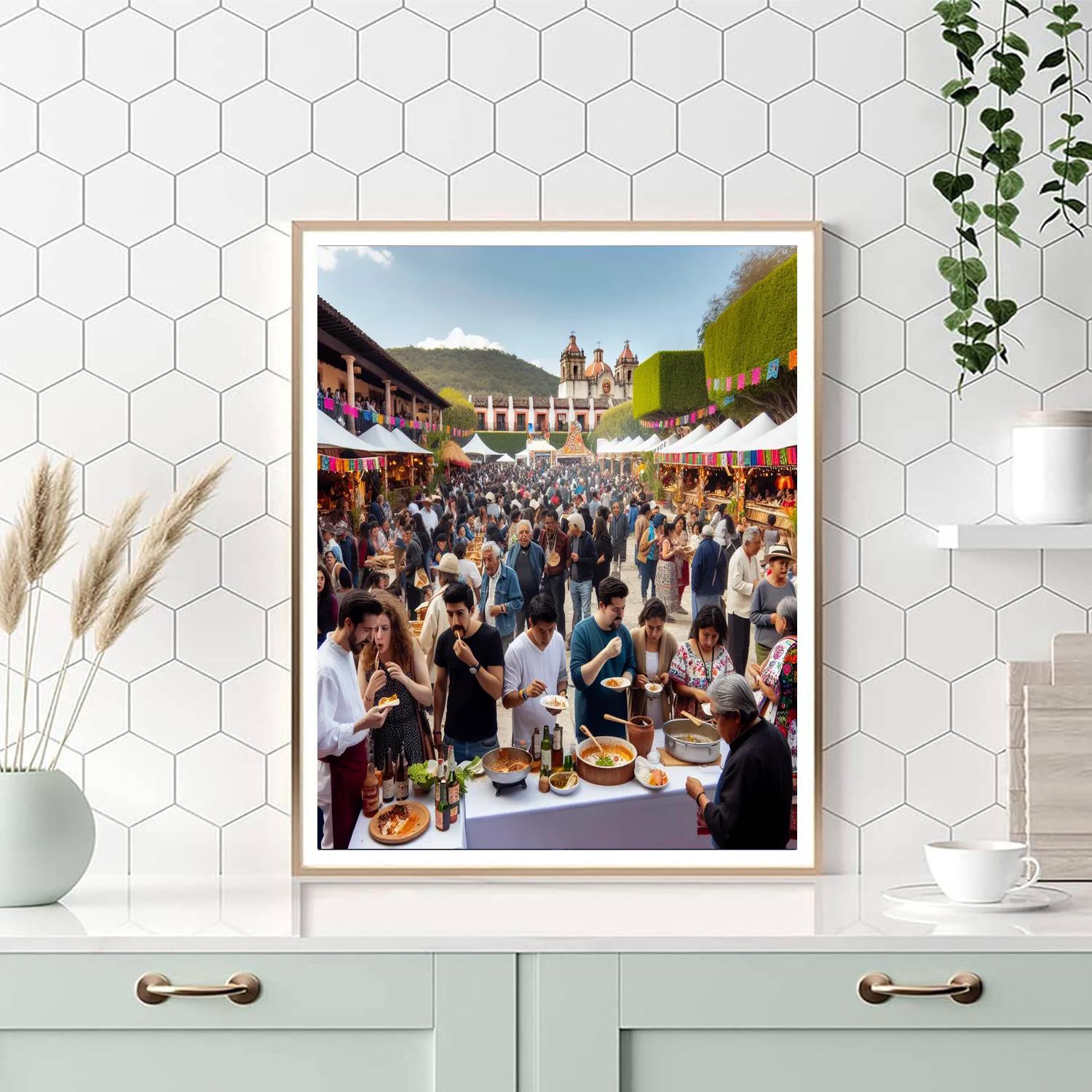 Oaxaca Gastronomy Festival - Oaxaca, Mexico Number Painting