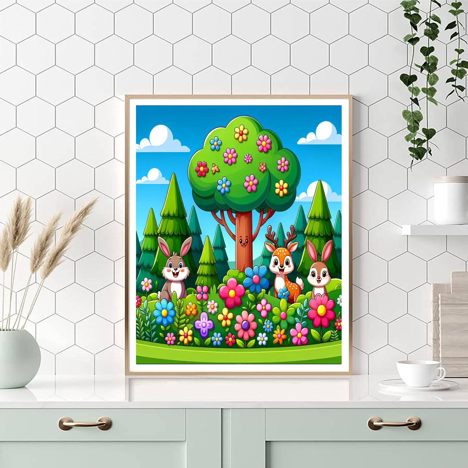 A Day In The Forest Painting By Numbers Kit