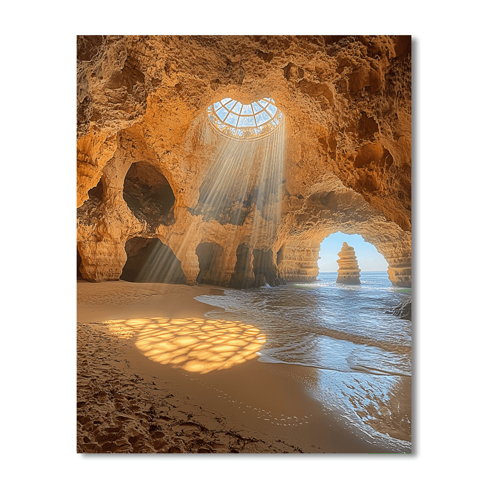 Benagil Sea Cave - Portugal Number Painting