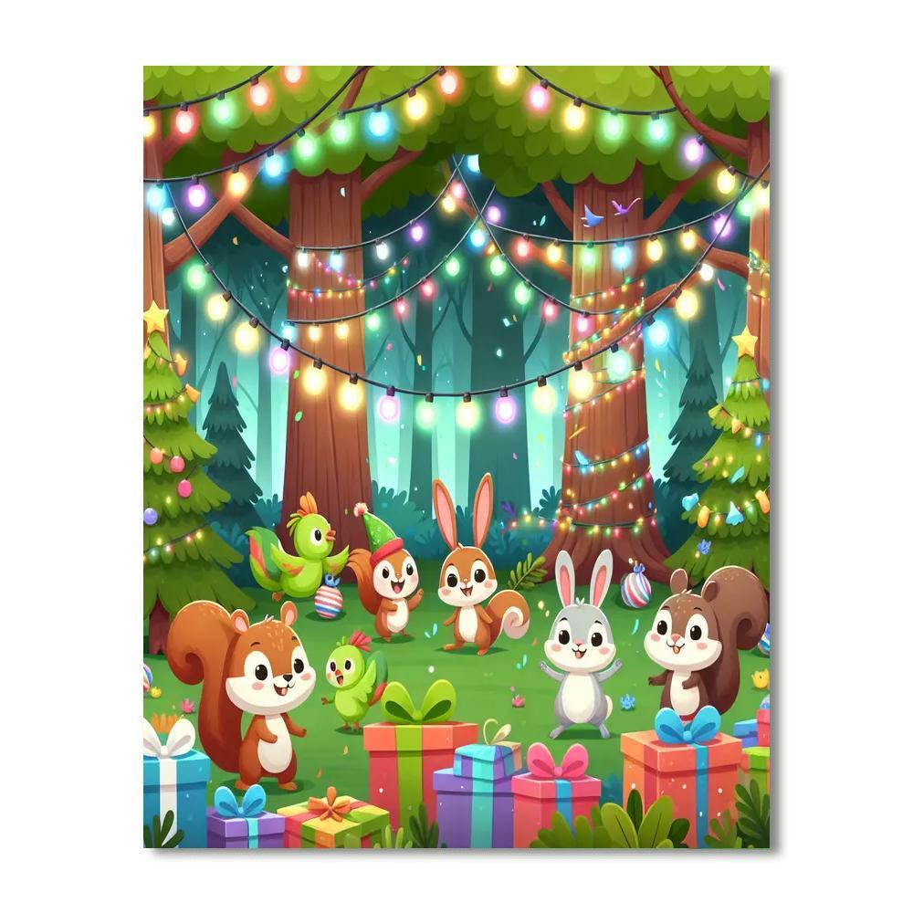 Whimsical Forest Celebration Paint By Numbers Kits