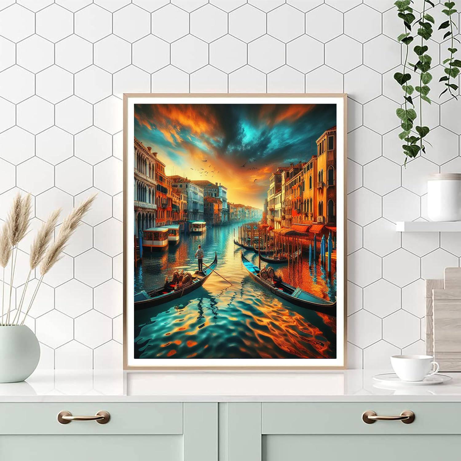 Venetian Canal Beauty Paint By Numbers Kits