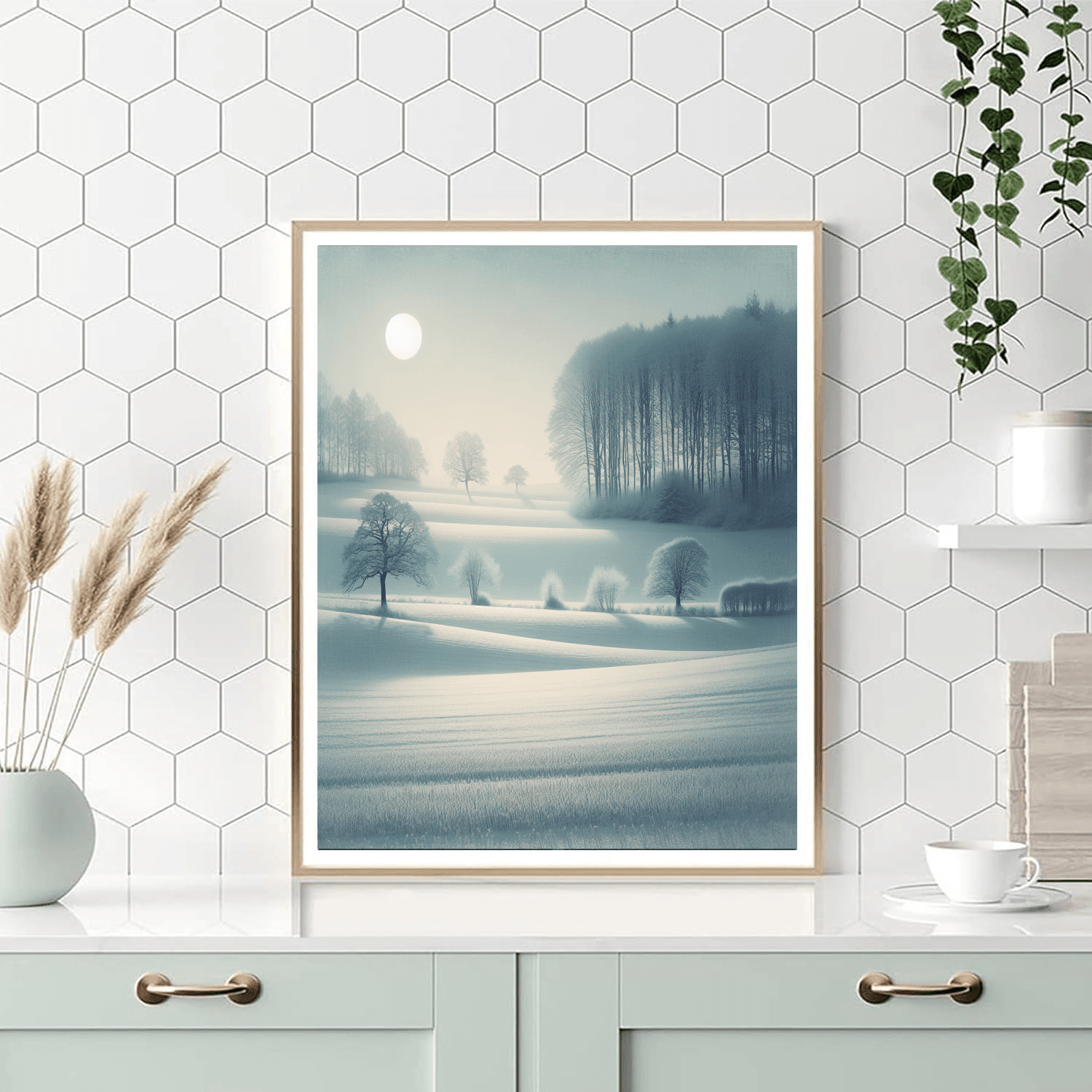 Winter Solstice Haven Number Painting