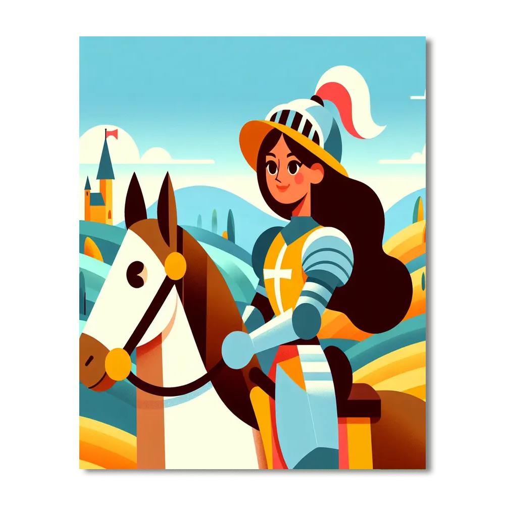 Knight's Quest For Valor DIY Paint By Numbers
