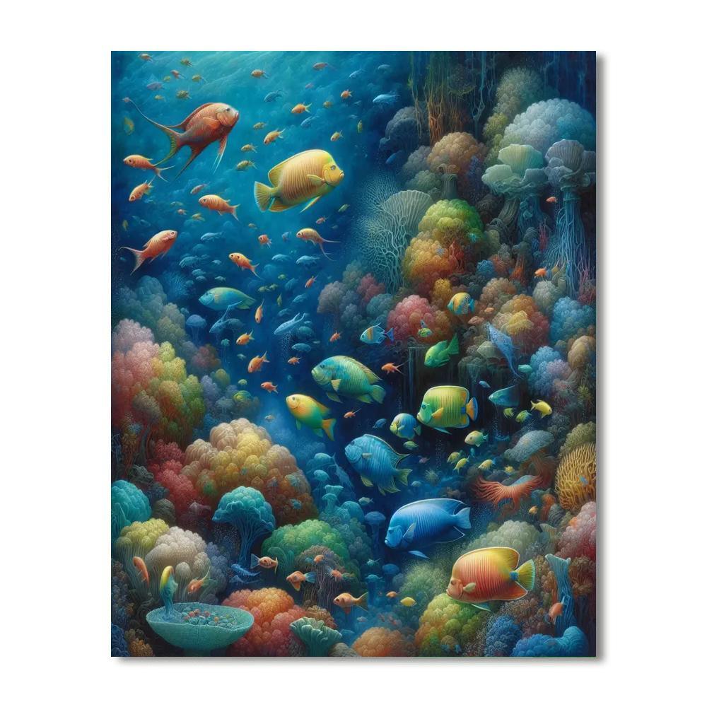 Enchanted Undersea Odyssey Paint By Numbers Art