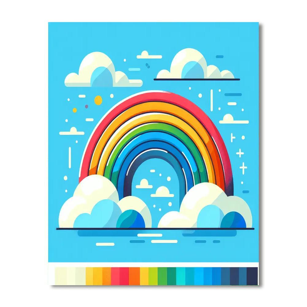 Joyful Rainbow Paint By Color