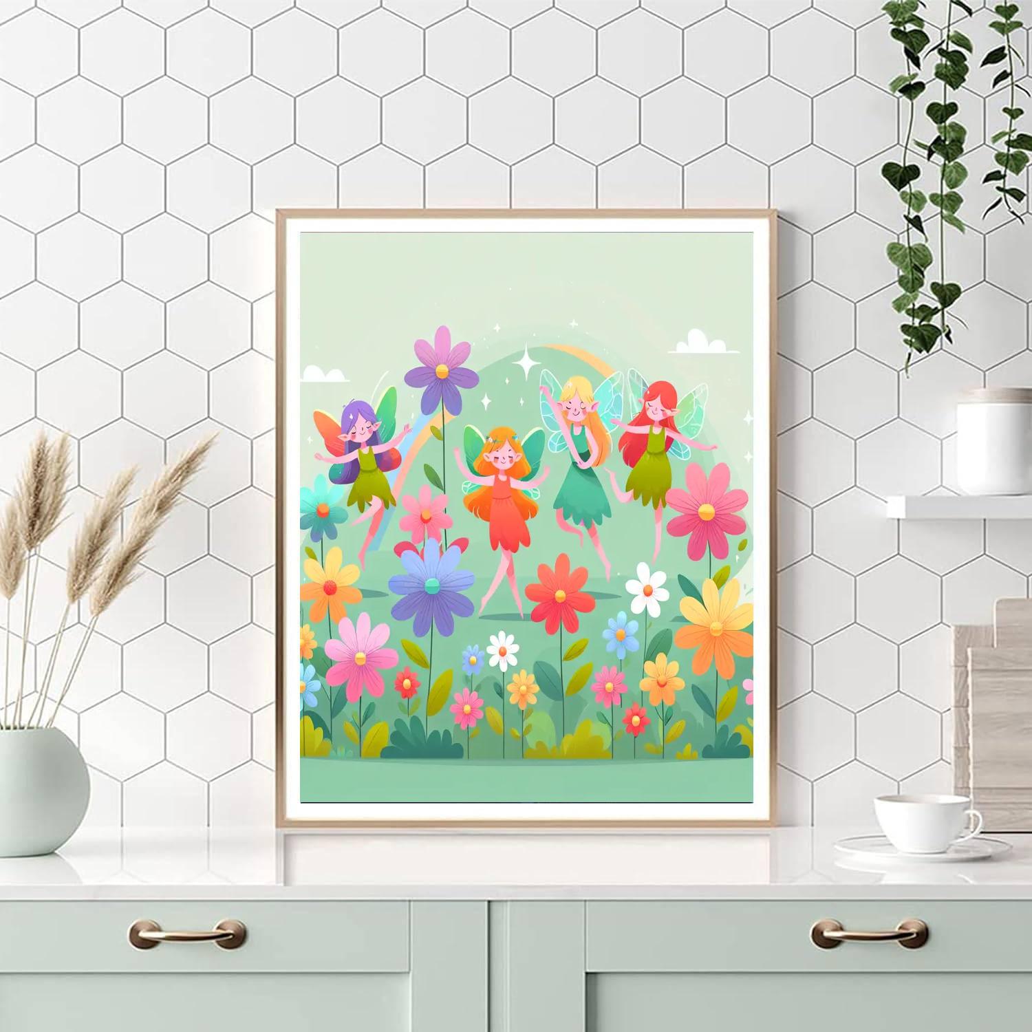 Fairy Flower Dance Paint By Numbers Art