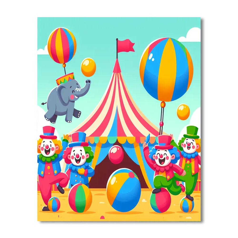 Fantastic Circus Painting Number Kit