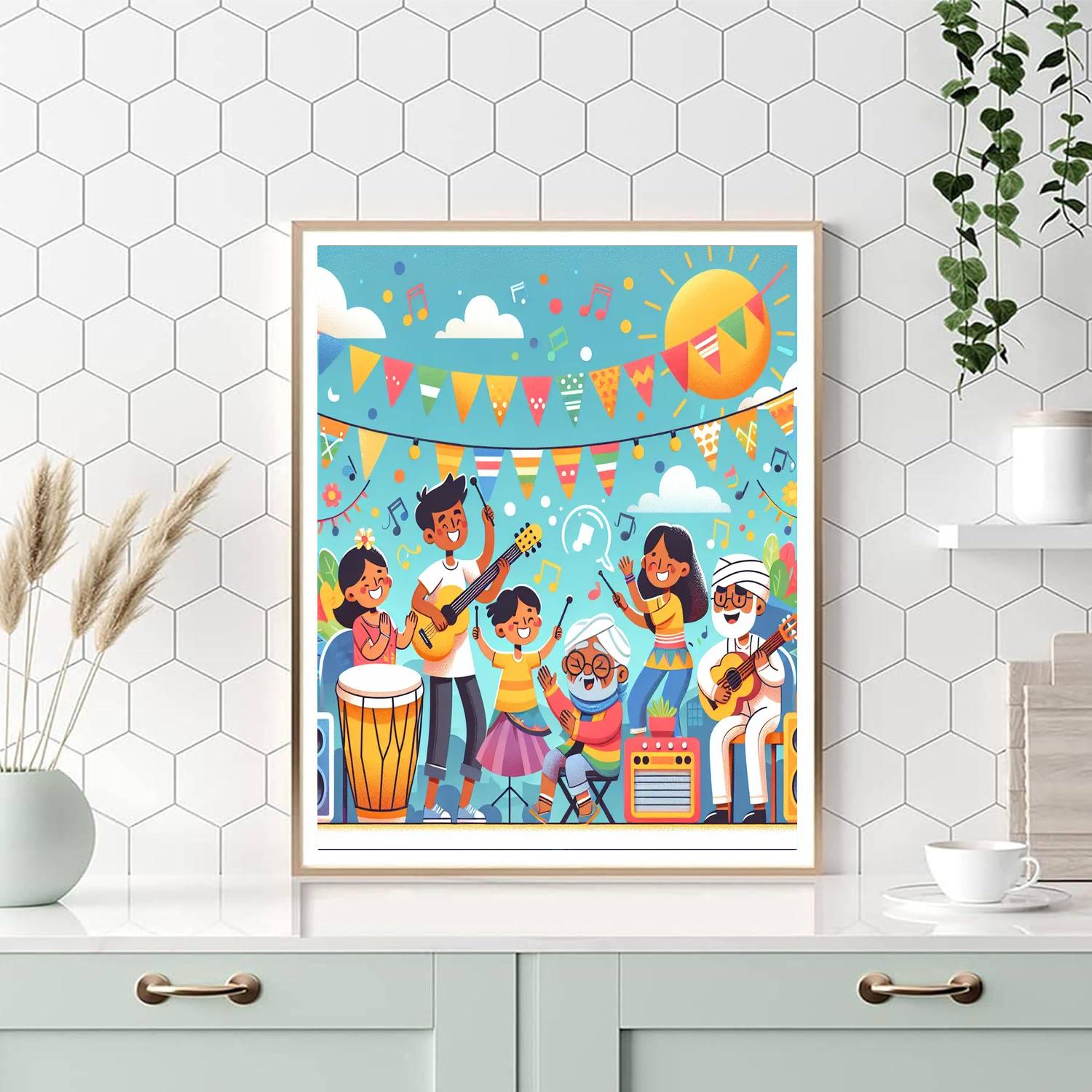 Creative Music Festival Paint By Color