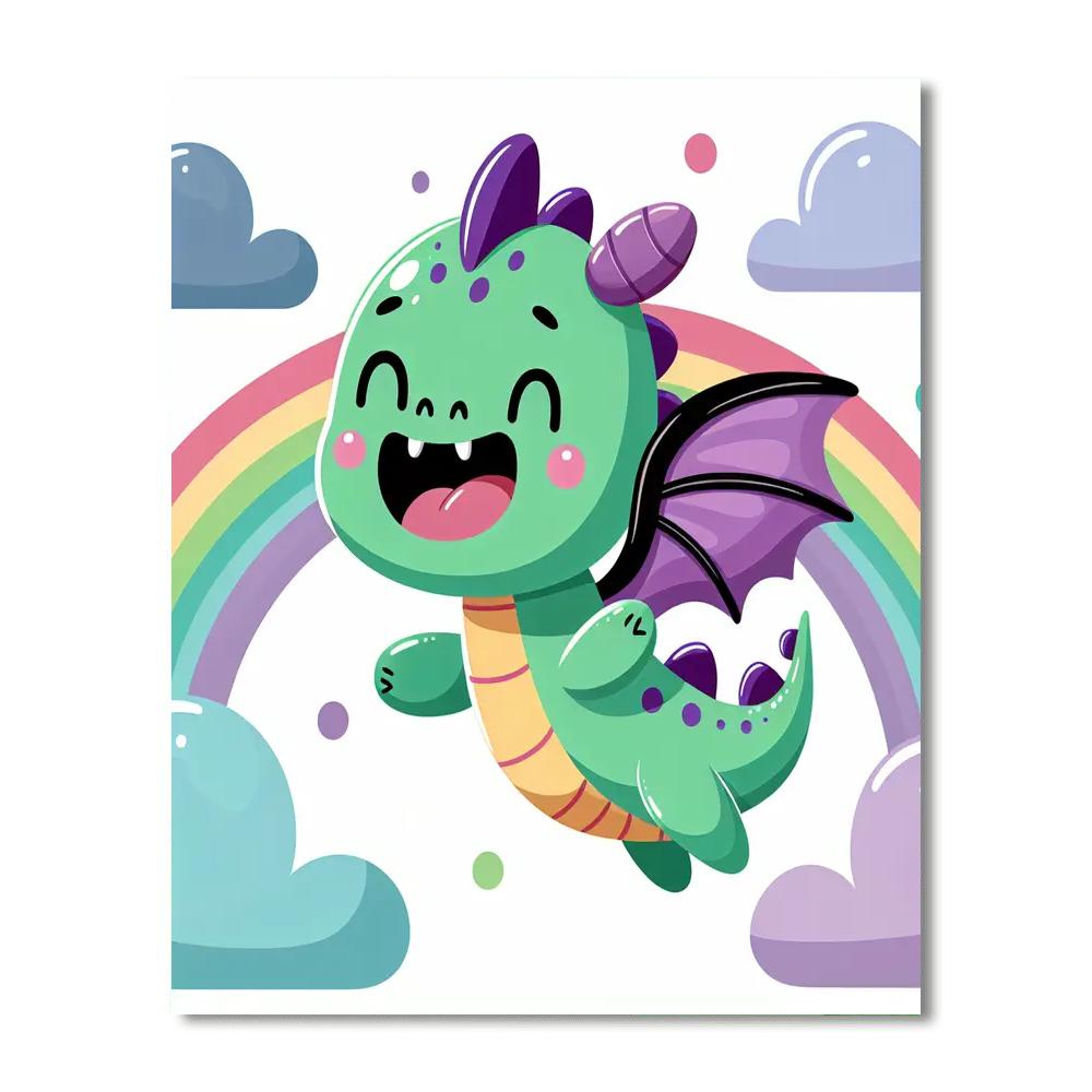 Silly Dragon Adventure Painting By Numbers Kit