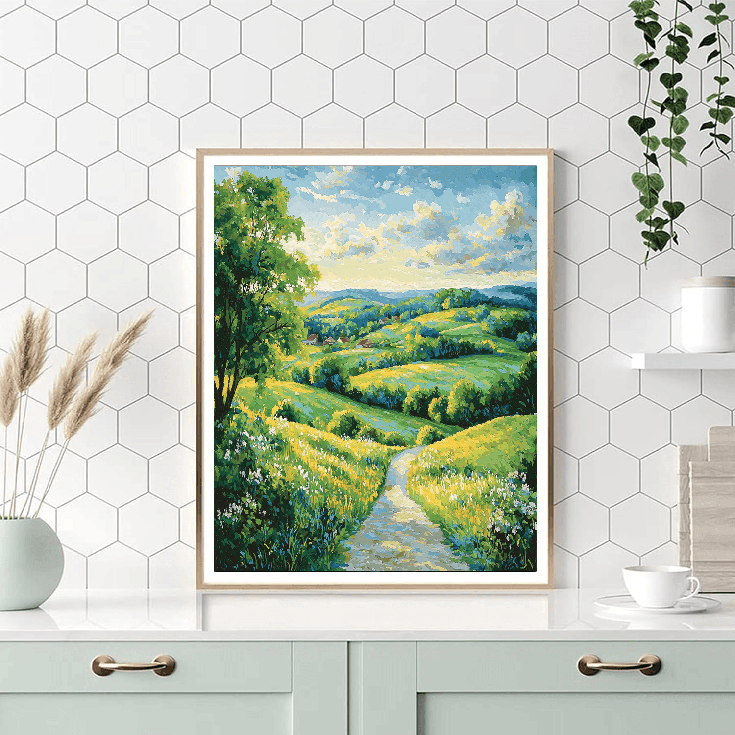 Constable Inspired Pastoral Countryside Retreat - DIY Painting By Numbers Kit