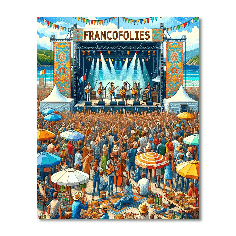The La Rochelle Francofolies Festival Paint By Color