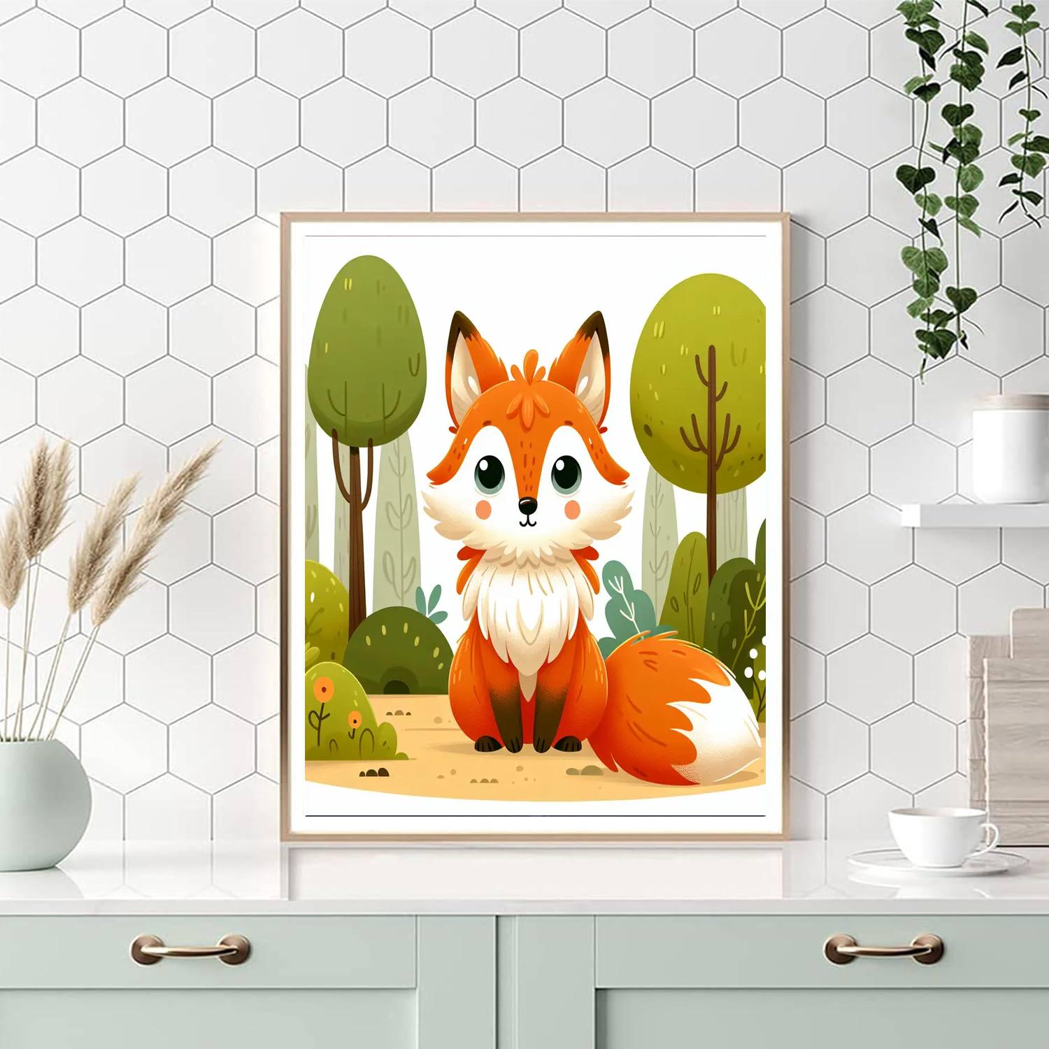Enchanted Fox Numbered Painting Kits