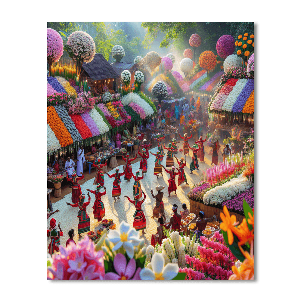 Jasmine Festival - Sri Lanka DIY Paint By Numbers