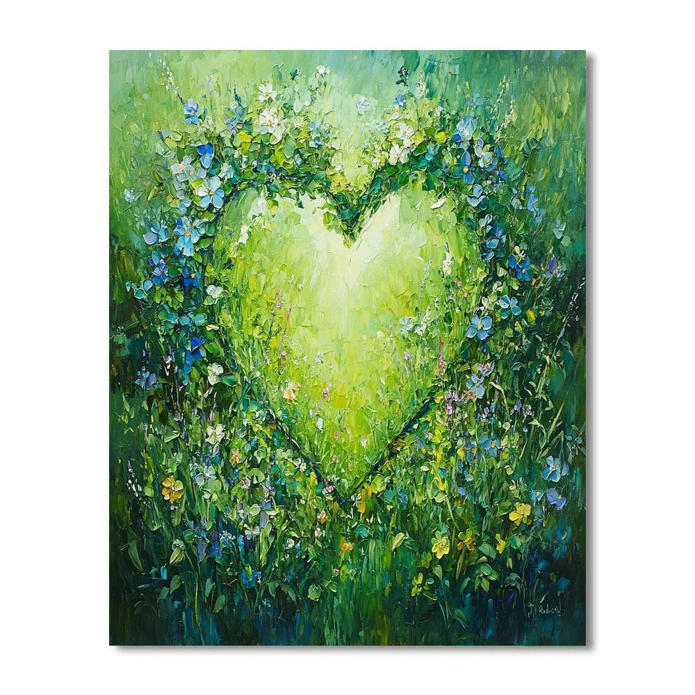 Hearts In Bloom Painting By Numbers Kit