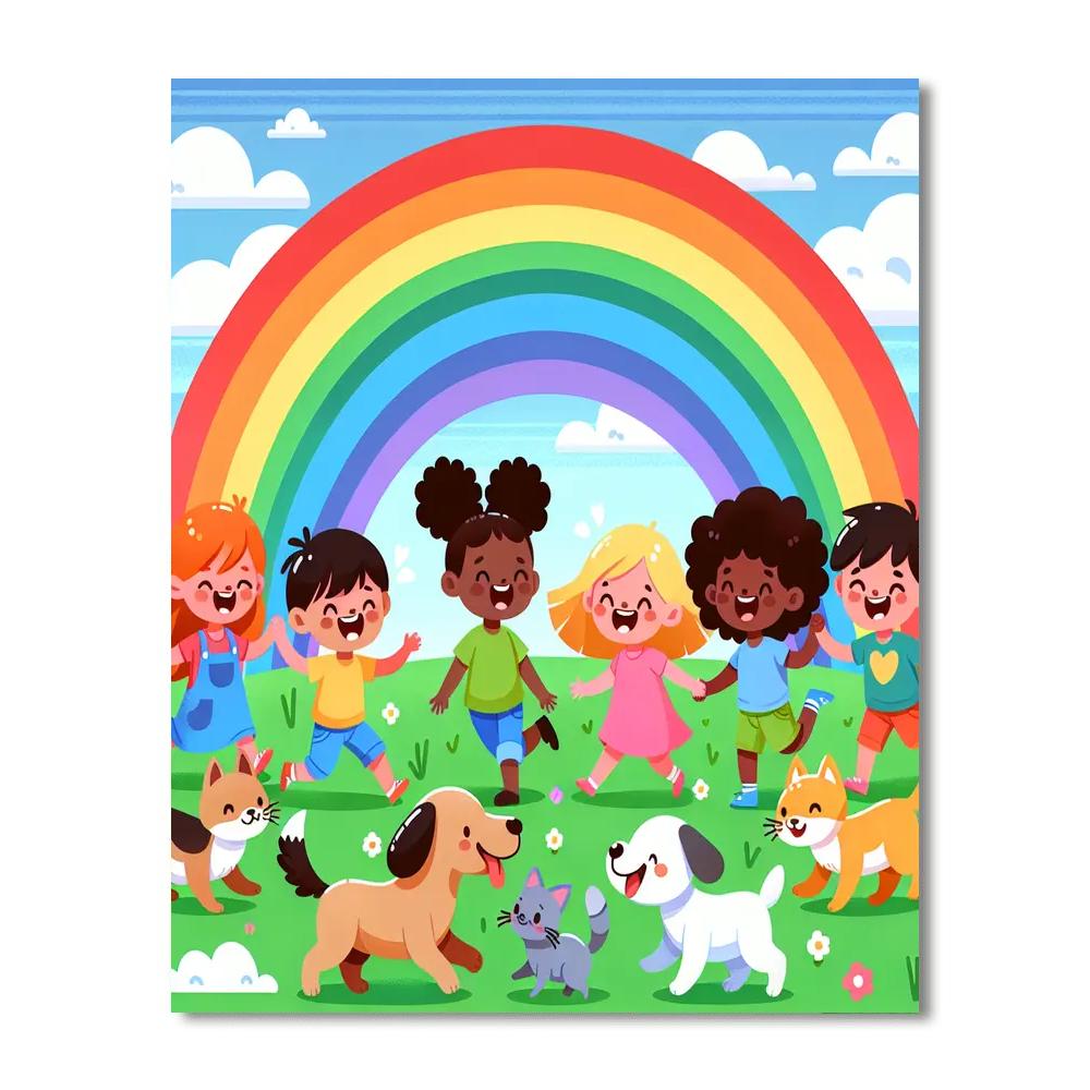 Under The Rainbow Playtime Numbered Painting Kits