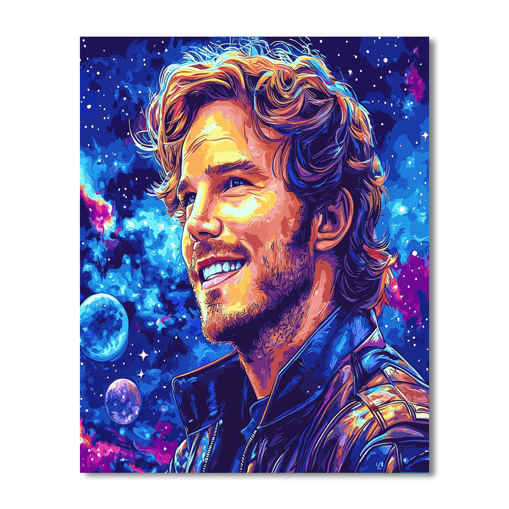 Chris Pratt: Channeling The Spirit Of Star-lord Paint By Color