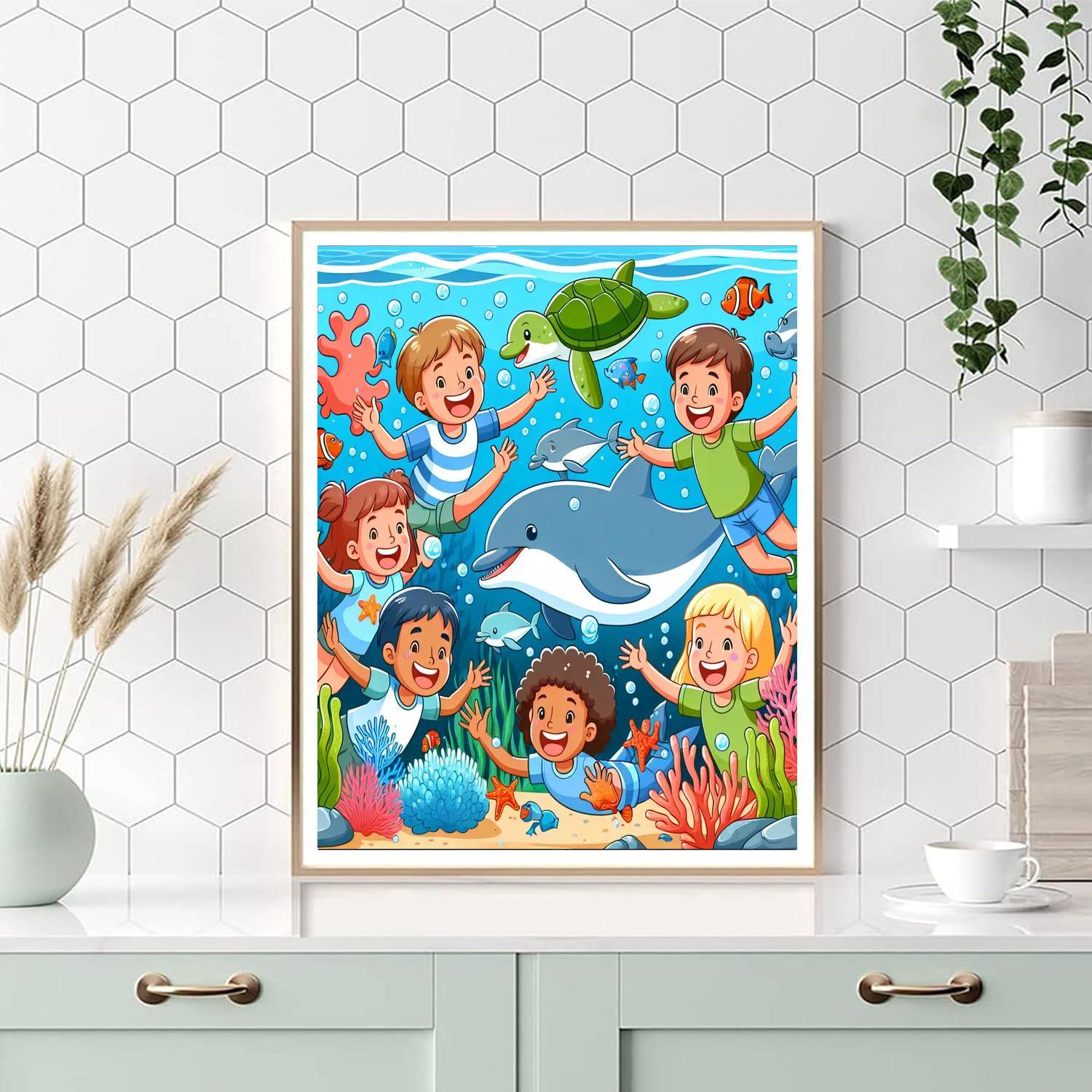 Ocean Adventure With Friends Paint By Color