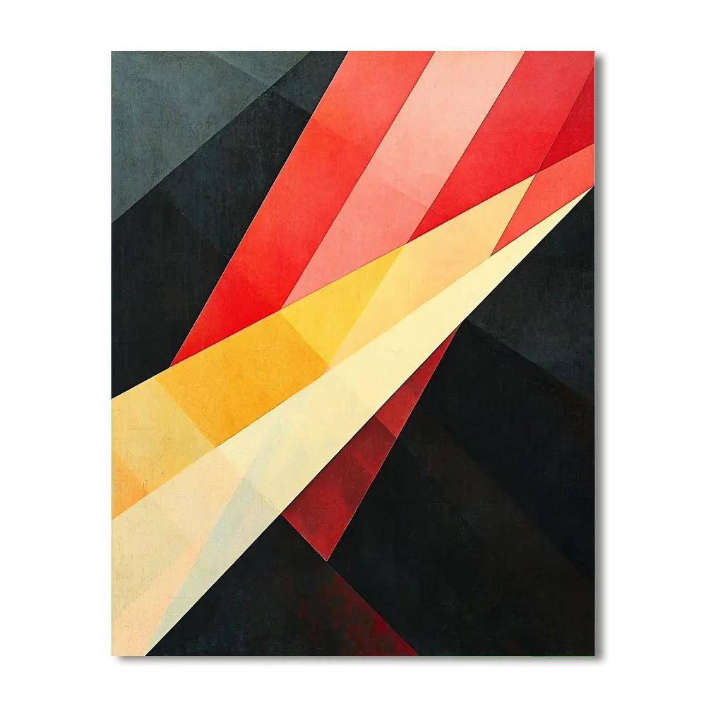 Kazimir Malevich Inspired Radiant Tension  Painting Number Kit