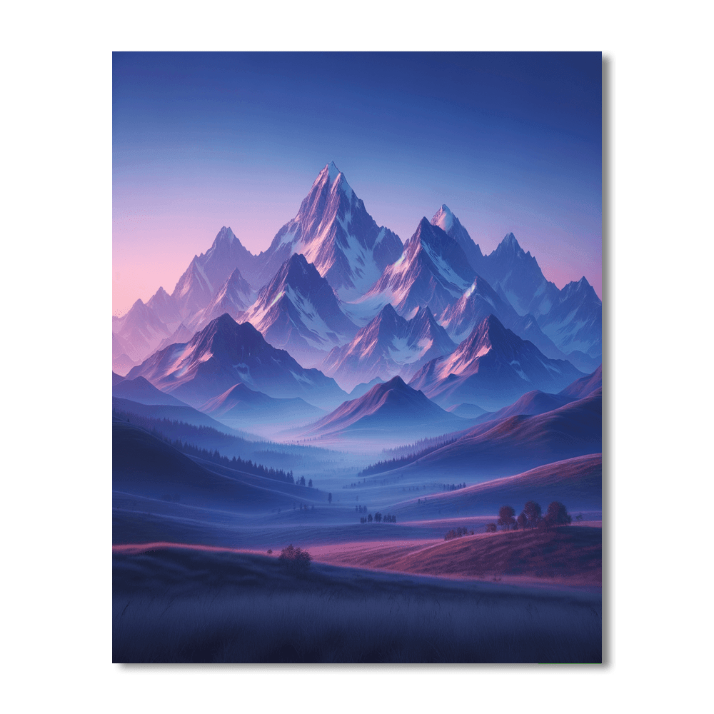 Mountain Dawn Symphony Paint By Number
