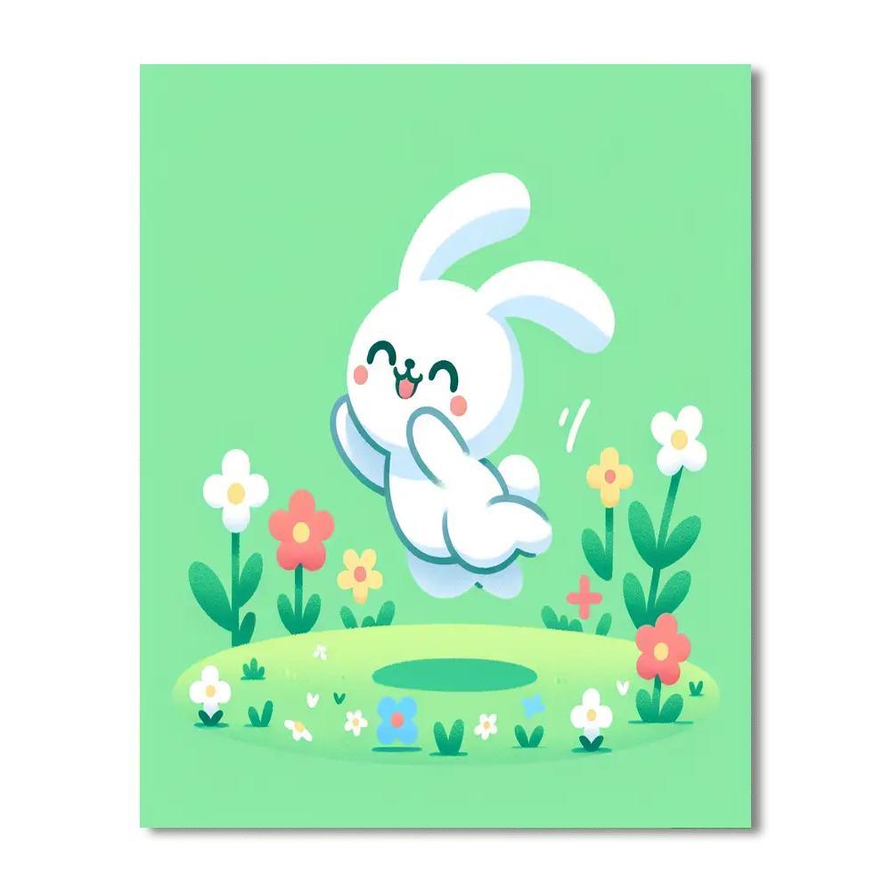 Bright Bunny Numbered Painting Kits