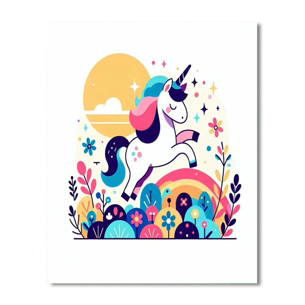 Enchanting Unicorn Number Painting