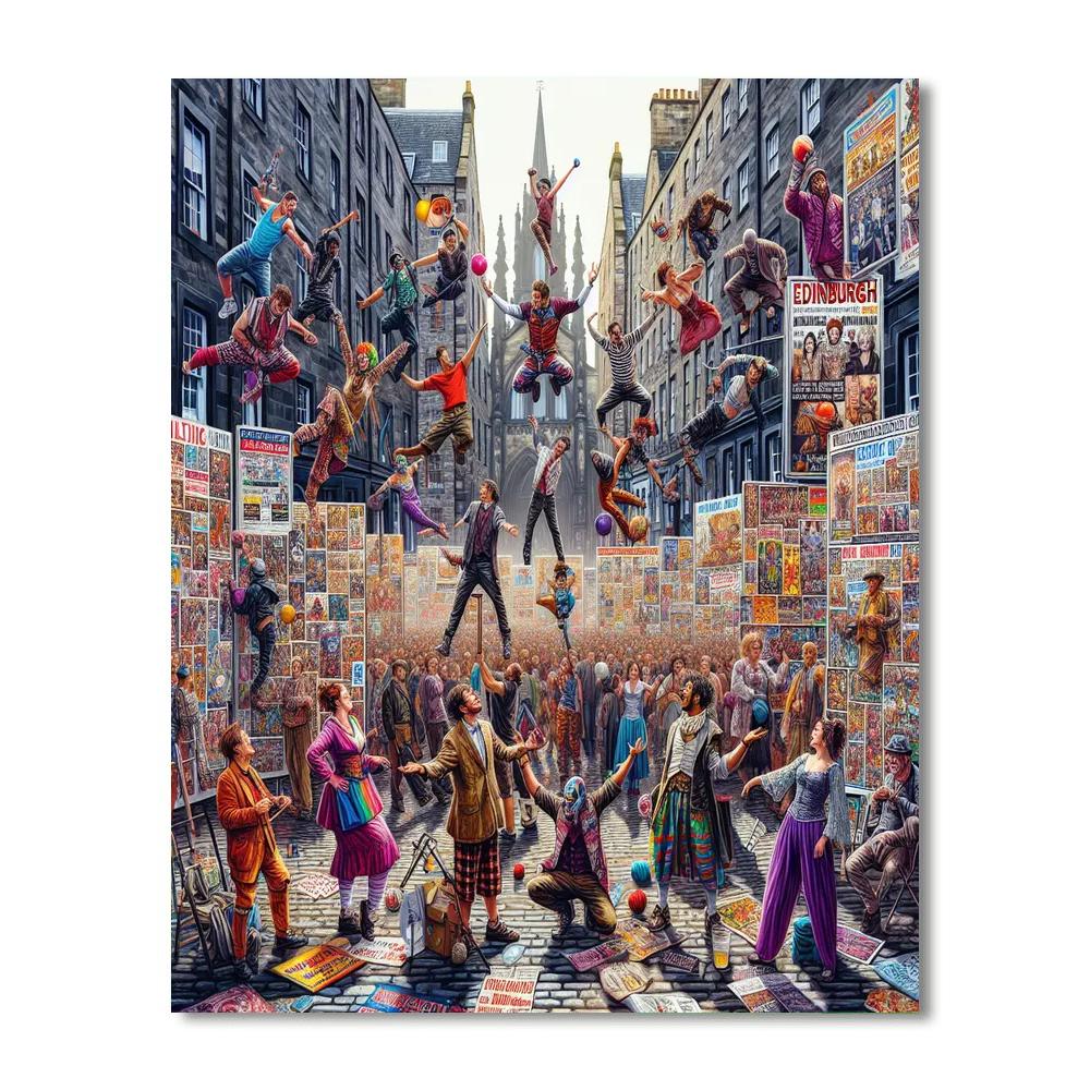 The Edinburgh Fringe Festival - Scotland Paint By Numbers