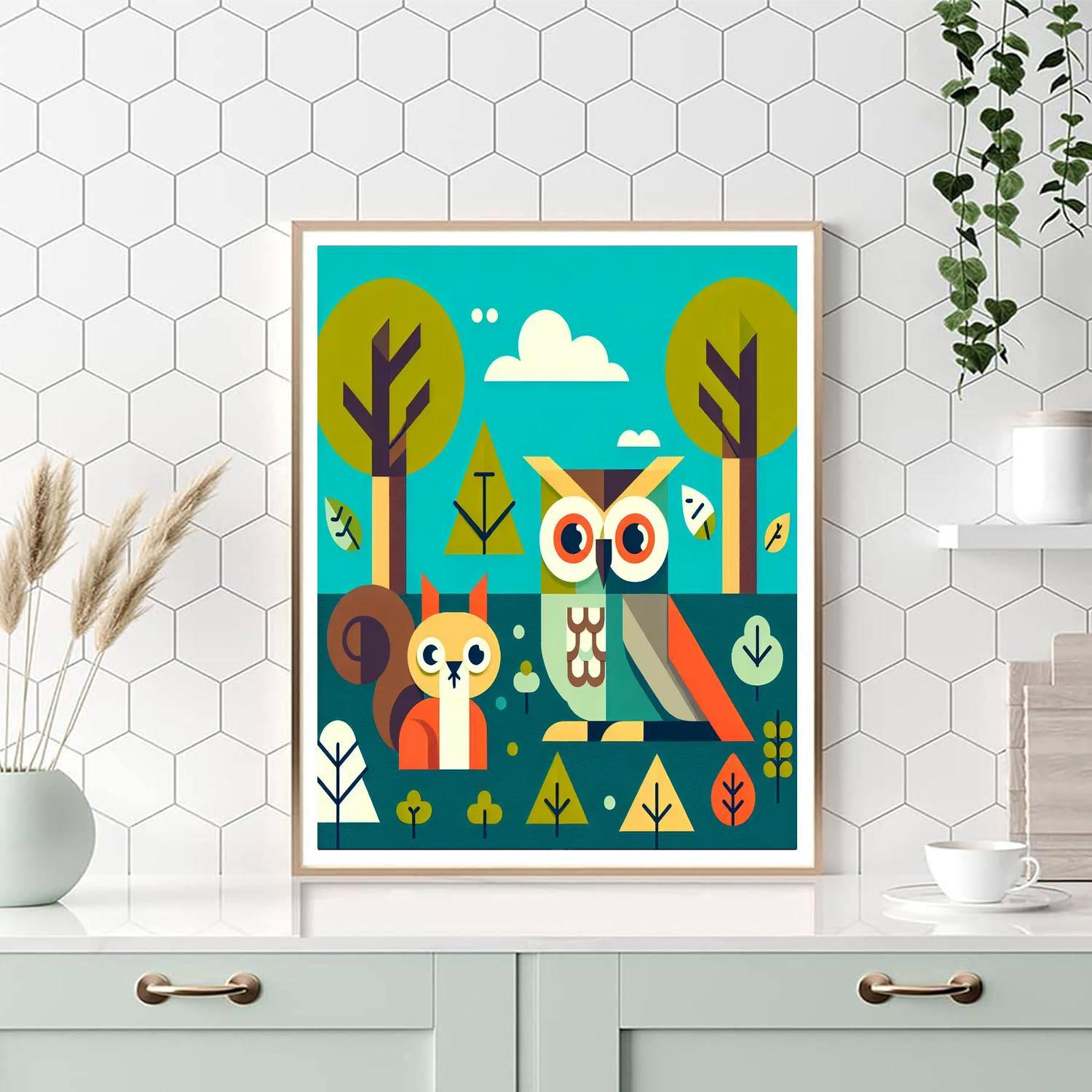 Woodland Creatures Journey Paint By Number