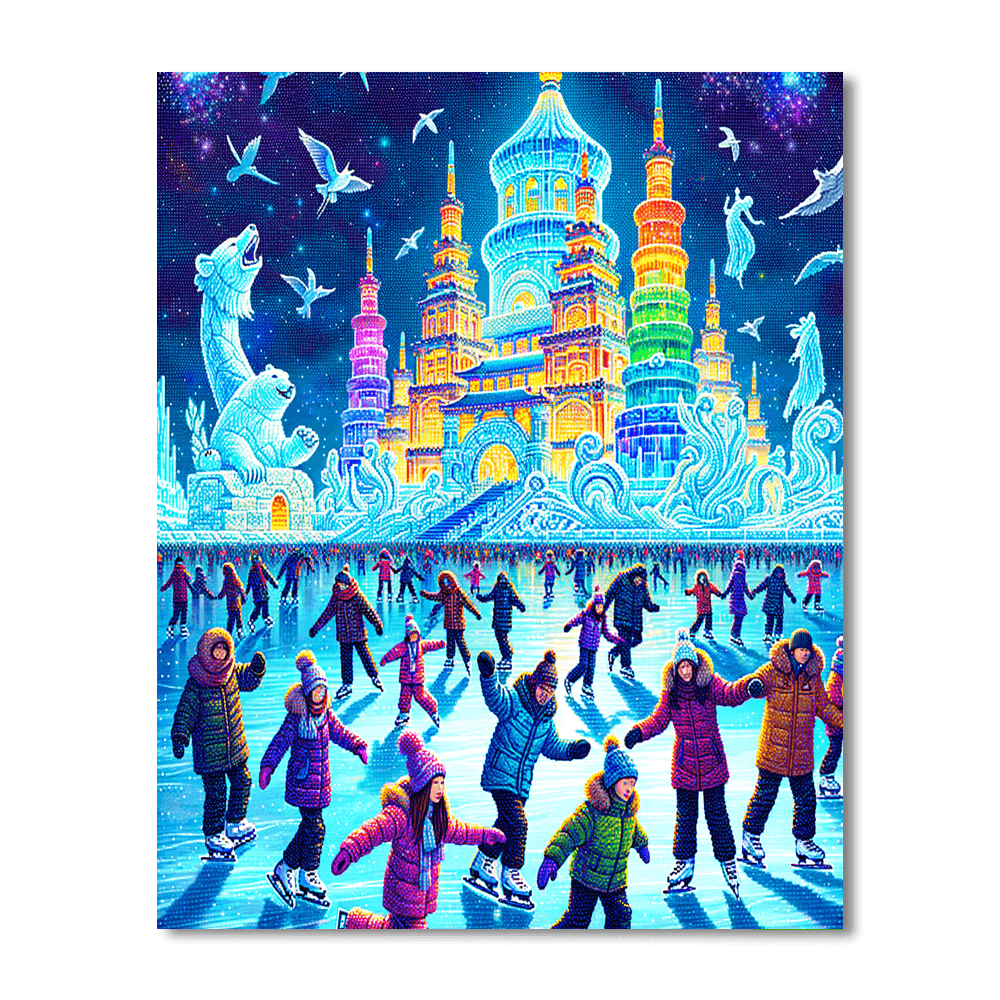 The Harbin Ice And Snow Festival Paint By Color