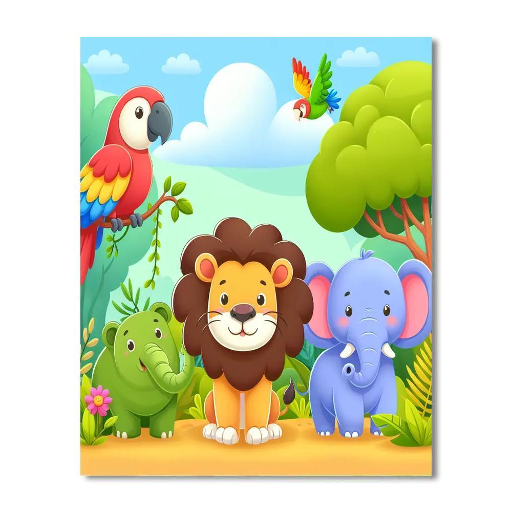 Animal Kingdom Expedition Paint By Numbers Kits