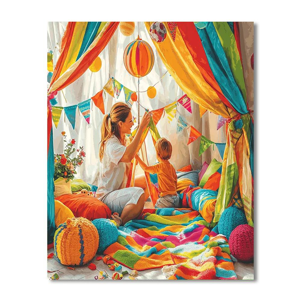Building Forts Together Numbered Painting Kits