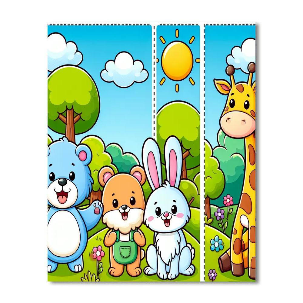 Joyful Animal Expedition Numbered Painting Kits