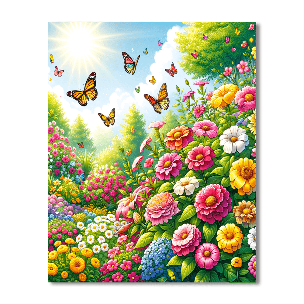 Sunny Garden Escape Paint By Number