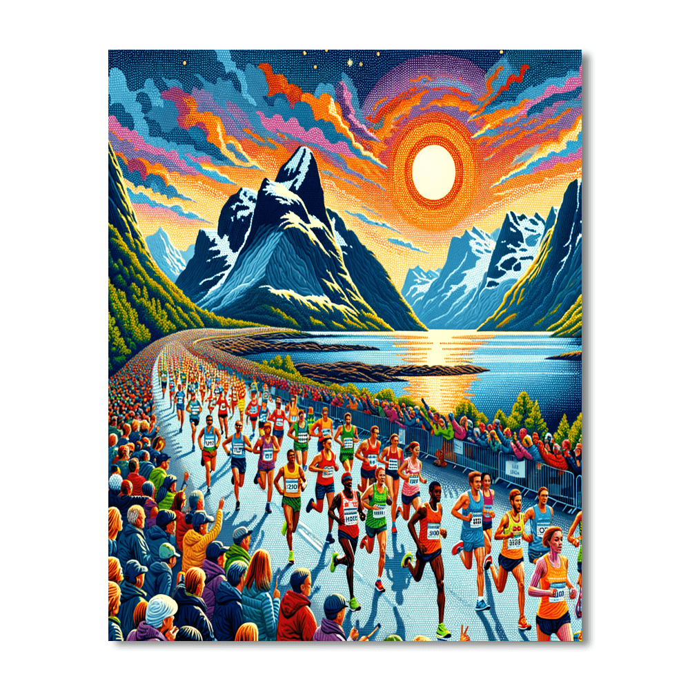 Midnight Sun Marathon - Norway Paint By Number