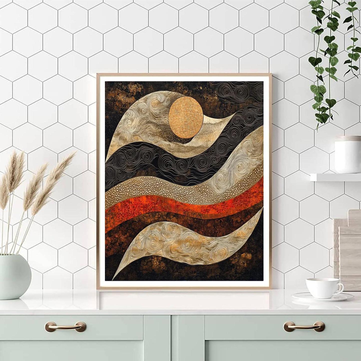 Nandalal Bose Inspired Ethereal Tapestry Of Myths  Painting Number Kit