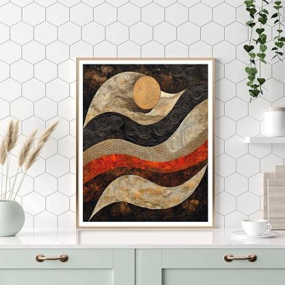 Nandalal Bose Inspired Ethereal Tapestry Of Myths  Painting Number Kit