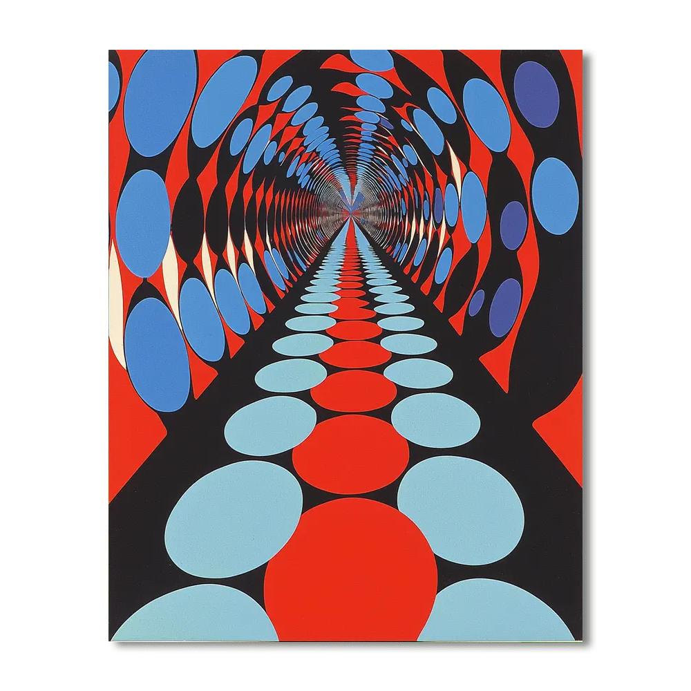 Yayoi Kusama Inspired Spherical Infinity  DIY Paint By Numbers