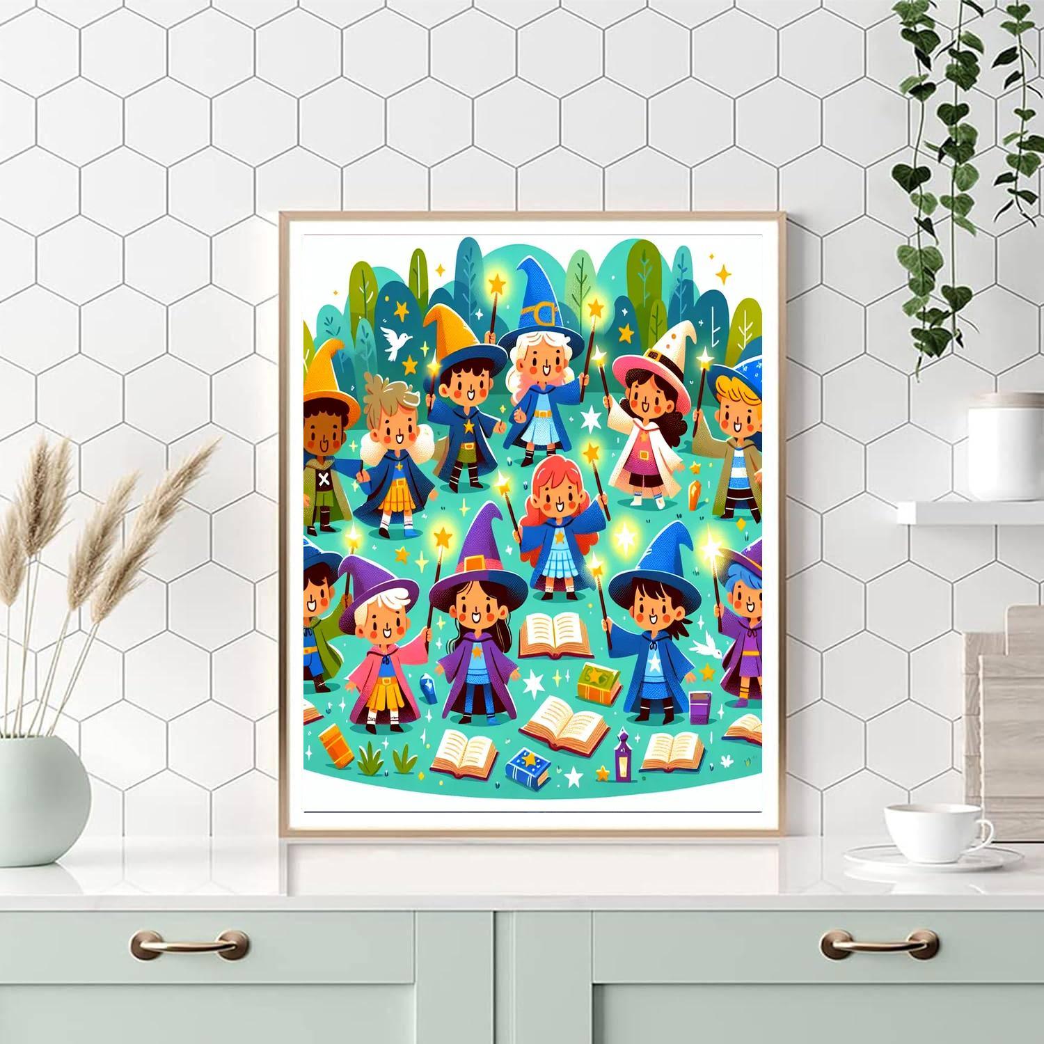 Wizard's Spellbound Quest Painting Number Kit