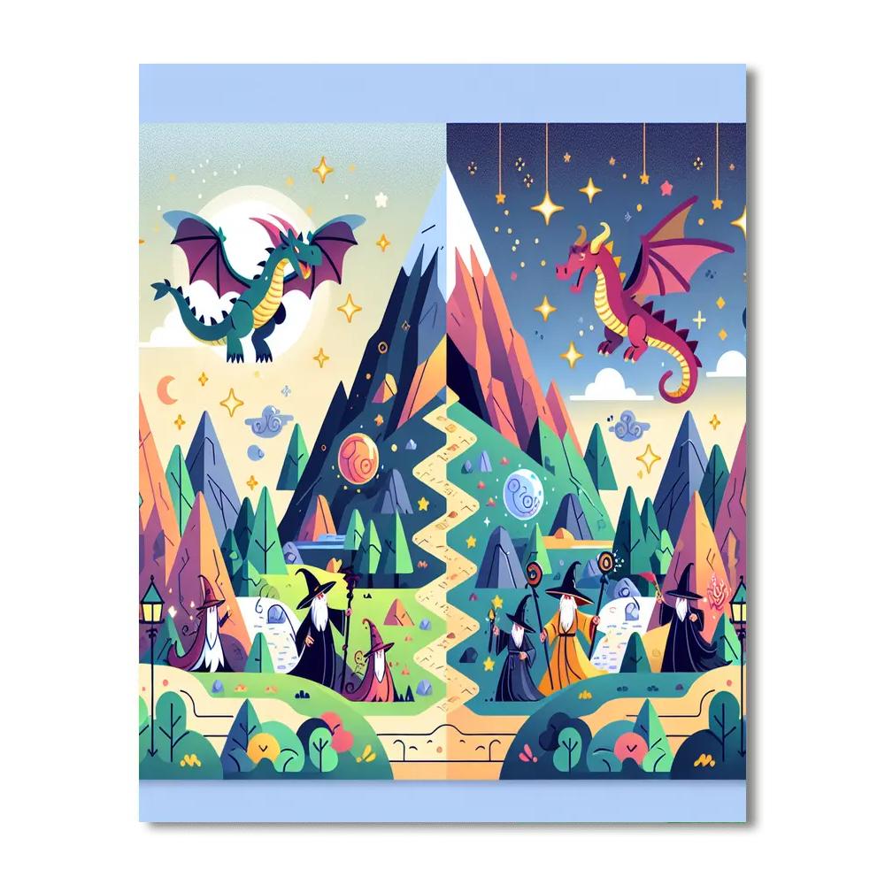 Magic Mountain Numbered Painting Kits