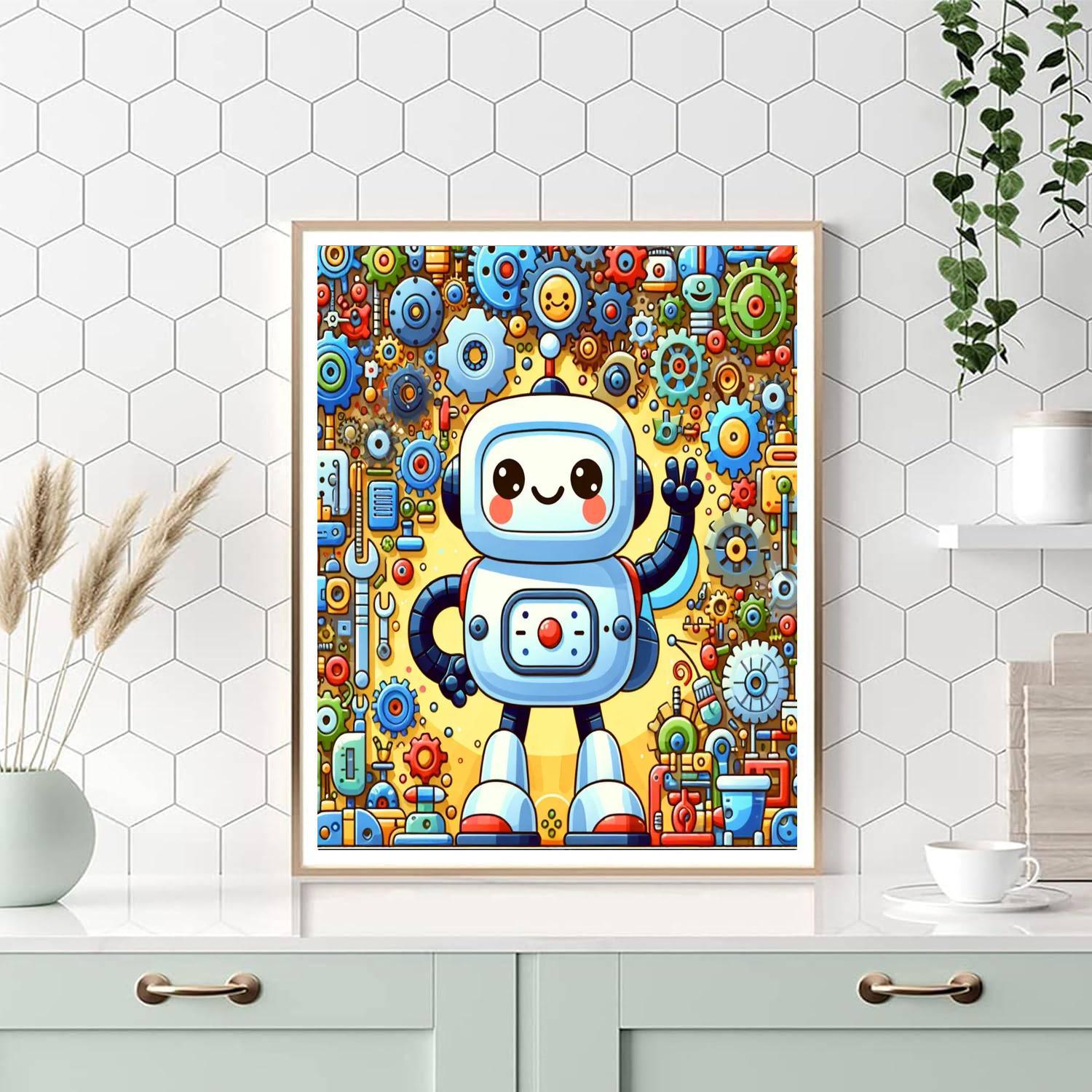 Creative Robot World Painting Number Kit