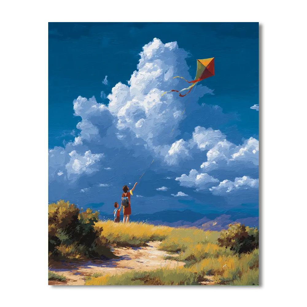 Flying High With Mom Number Painting