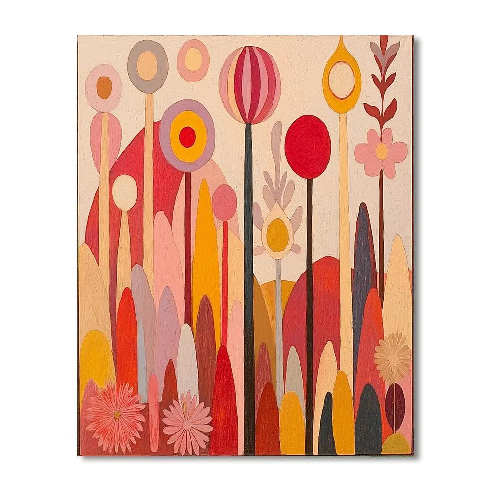 Paul Klee Inspired Imaginary Garden  DIY Paint By Numbers