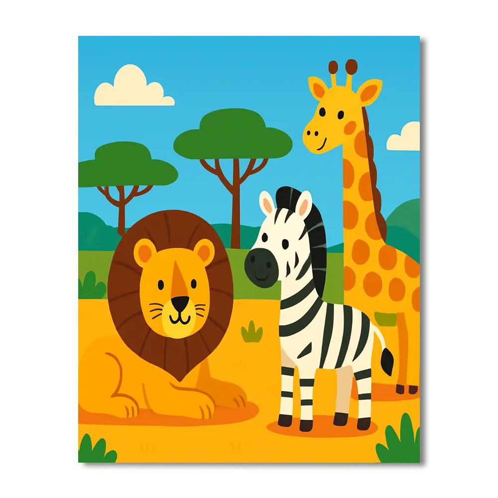 Exciting Wild Safari Paint By Number