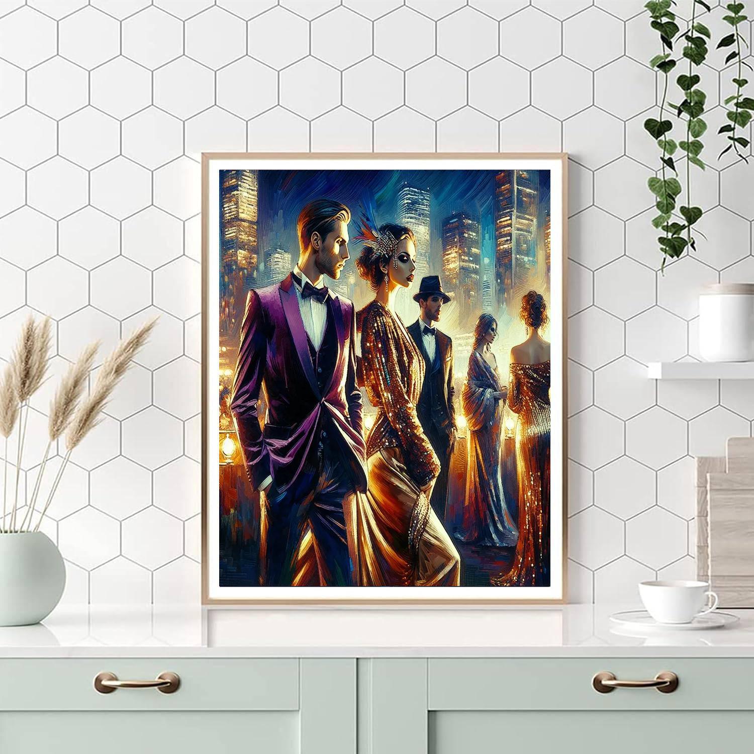 Glamorous Night Out Numbered Painting Kits